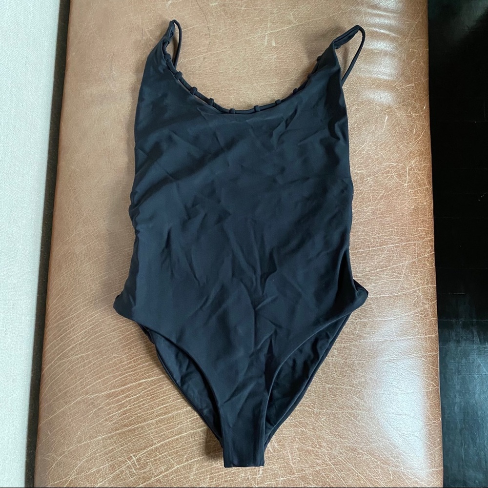 Jade one piece swimsuit with low back